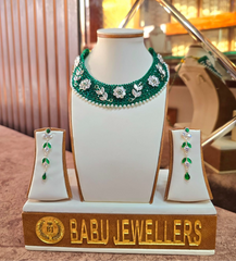 Silver Necklace With Earrings