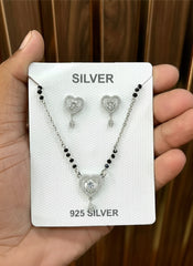 Silver Mangalsutra Set