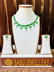 Silver Necklace with Earrings