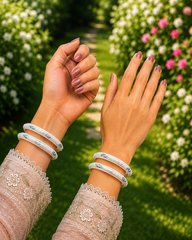 Silver Rajputi Bangles